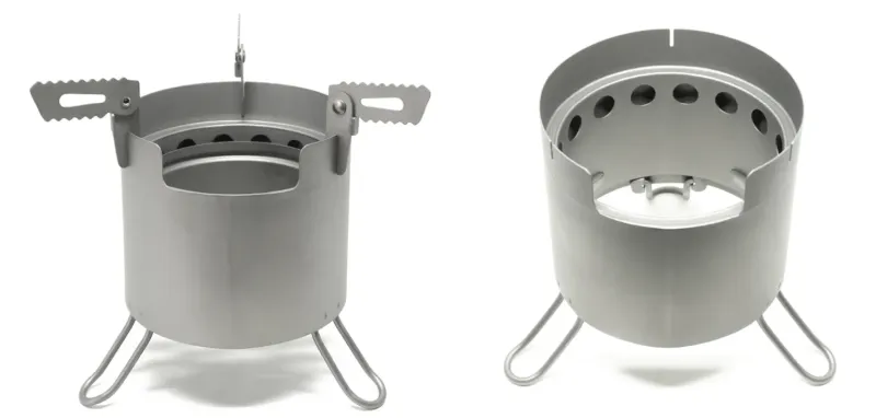 Ti-Line MFSS Stove Comes With a Double Wall Type Titanium Construction to Direct Air Flow 