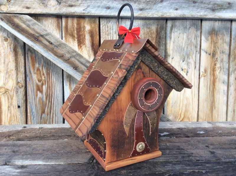 Barnwood Birdhouse by Michael Campbell new