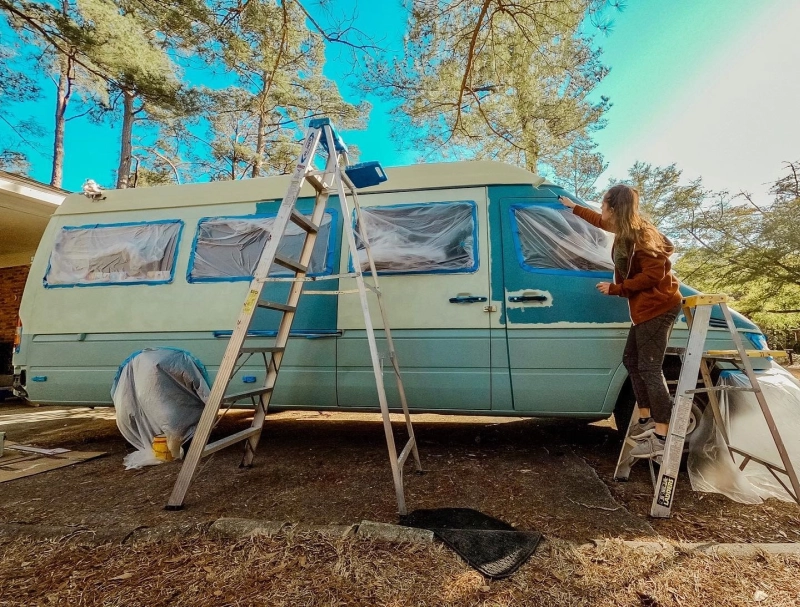 Couple Transforms Sprinter Van into Off-Grid Tiny Home