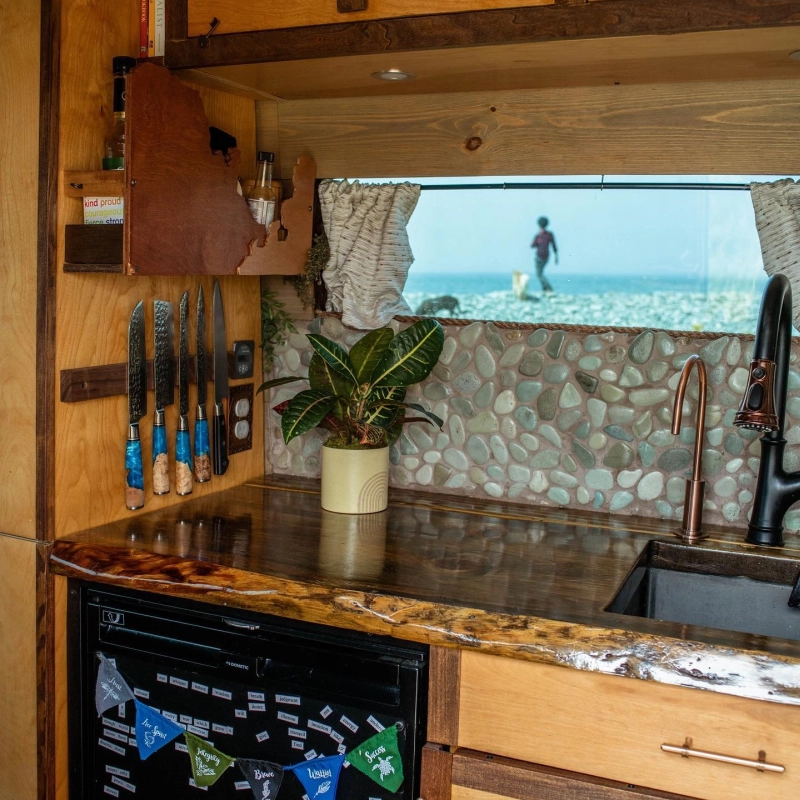 Couple Transforms Sprinter Van into Off-Grid Tiny Home