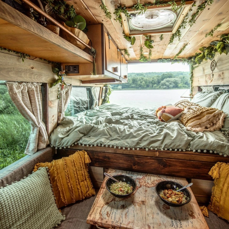 Couple Transforms Sprinter Van into Off-Grid Tiny Home