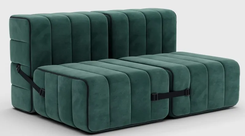 Curt Sofa System by Ambivalenz is Made up From Single Module