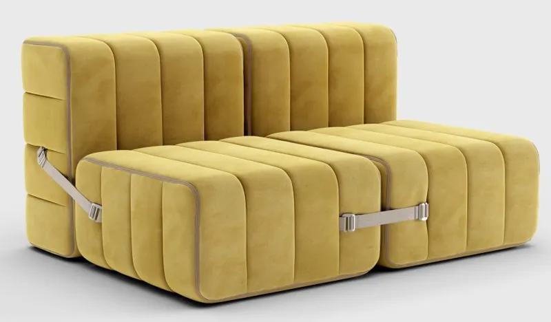 Curt Sofa System by Ambivalenz is Made up From Single Module