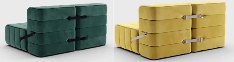 Curt Sofa System by Ambivalenz is Made up From Single Module