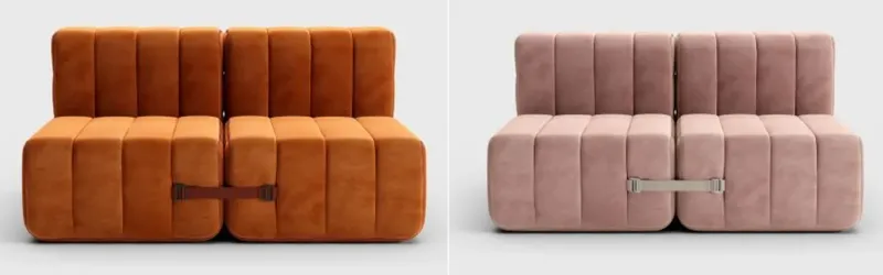 Curt Sofa System by Ambivalenz is Made up From Single Module