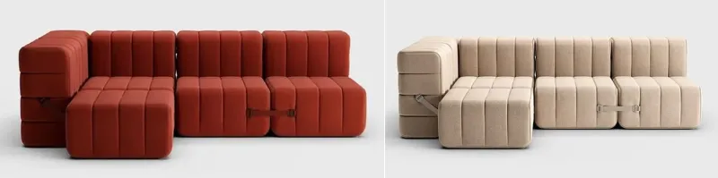 Curt Sofa System by Ambivalenz is Made up From Single Module