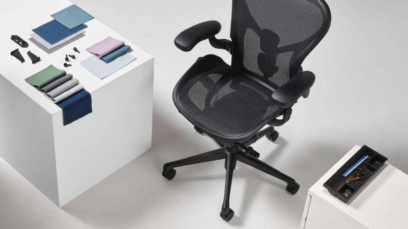 Herman Miller Aeron Office Chair will now Be Made from Ocean-Bound Plastic