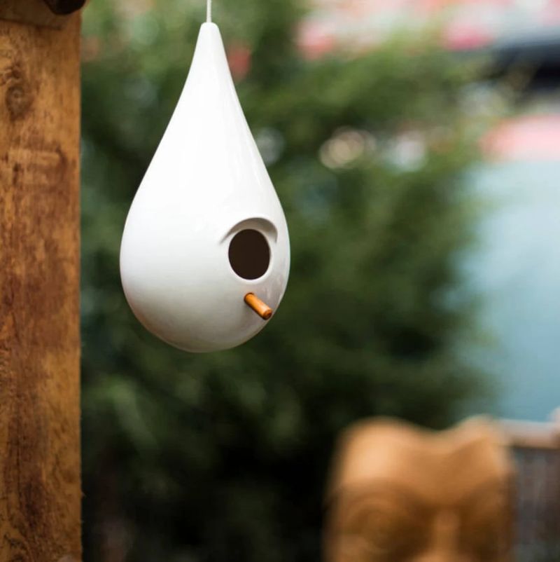 Modern Porcelain Birdhouse