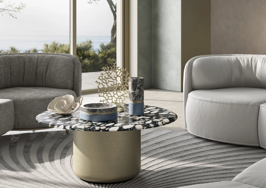 Natuzzi Italia Presents Voyage Table at Milan Furniture Fair 2021