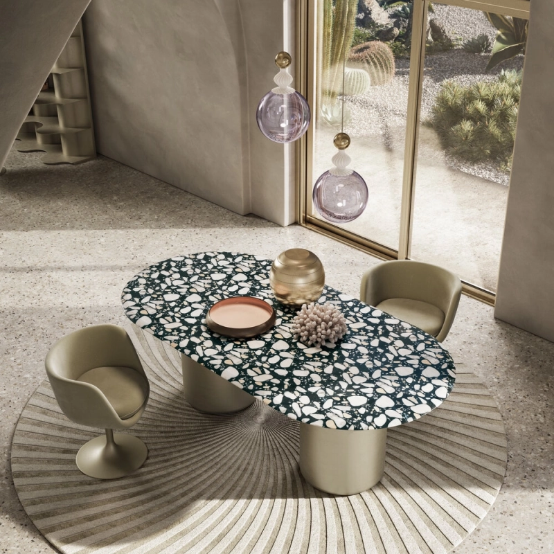 Natuzzi Italia Presents Voyage Table at Milan Furniture Fair 2021