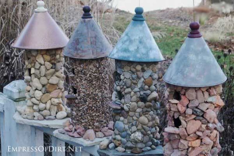 Stone Birdhouse diy 