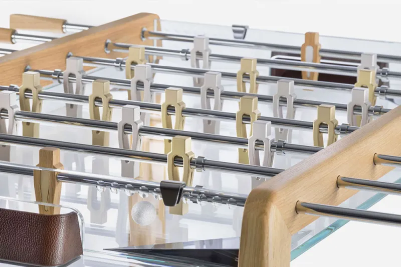 This Foosball Table by Impatia Features Crystalline Glass Field 