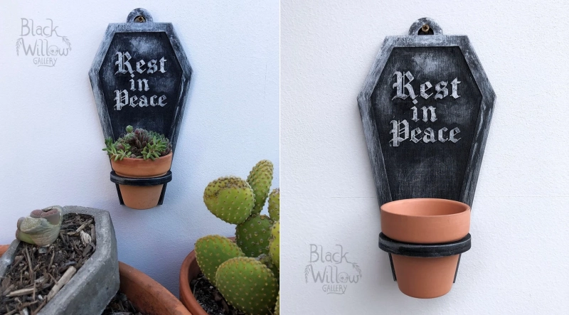 13 ETSY Halloween Themed Planters for Decoration