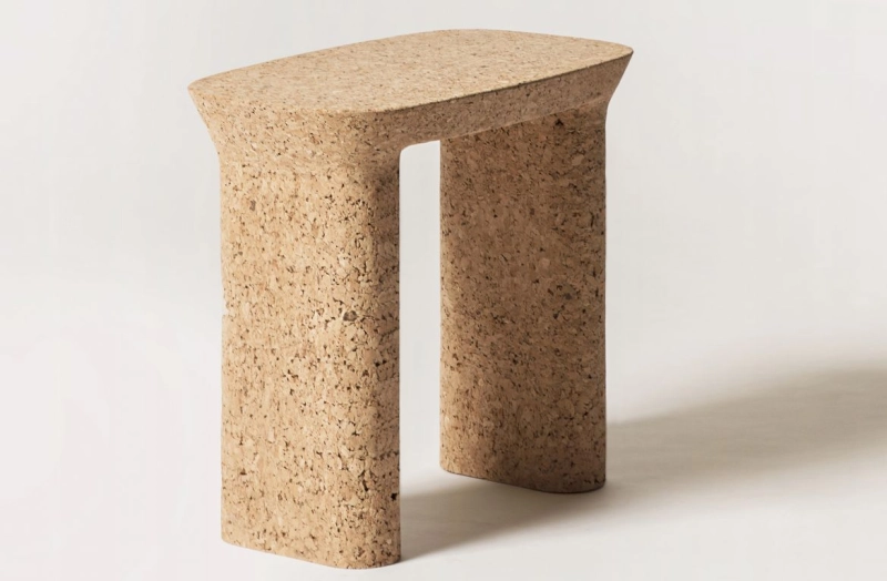 Maddalena Casadei Stylish Accanta Tables For Pretziada Are Carved From Cork Sardinian Cork