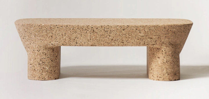 Maddalena Casadei Stylish Accanta Tables For Pretziada Are Carved From Cork Sardinian Cork.