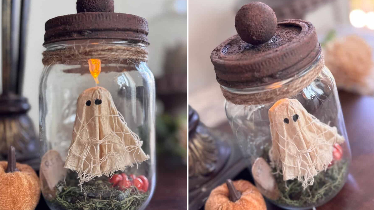DIY Floating Ghost in a Jar