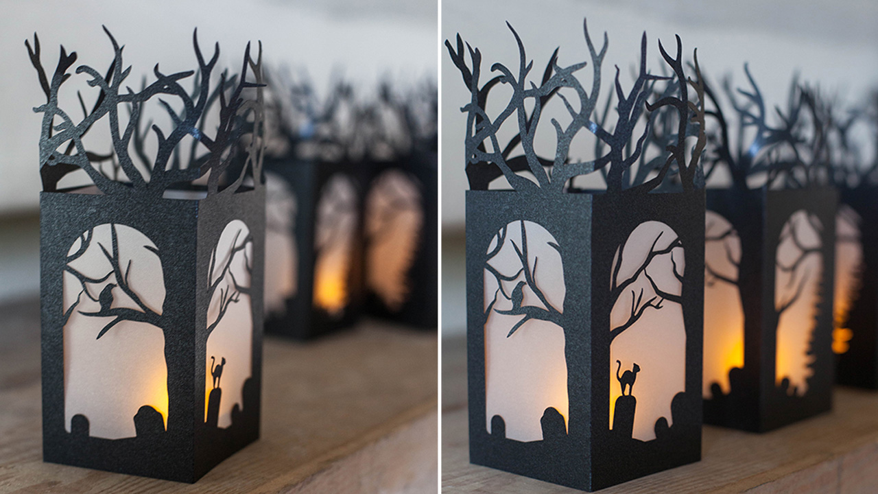 DIY Paper Lanterns for Halloween Decorations