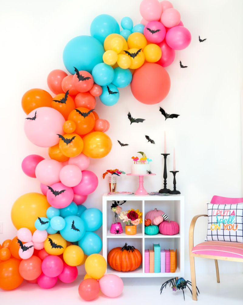 Pastel Balloon Garlands and Arches for Halloween Decoration 