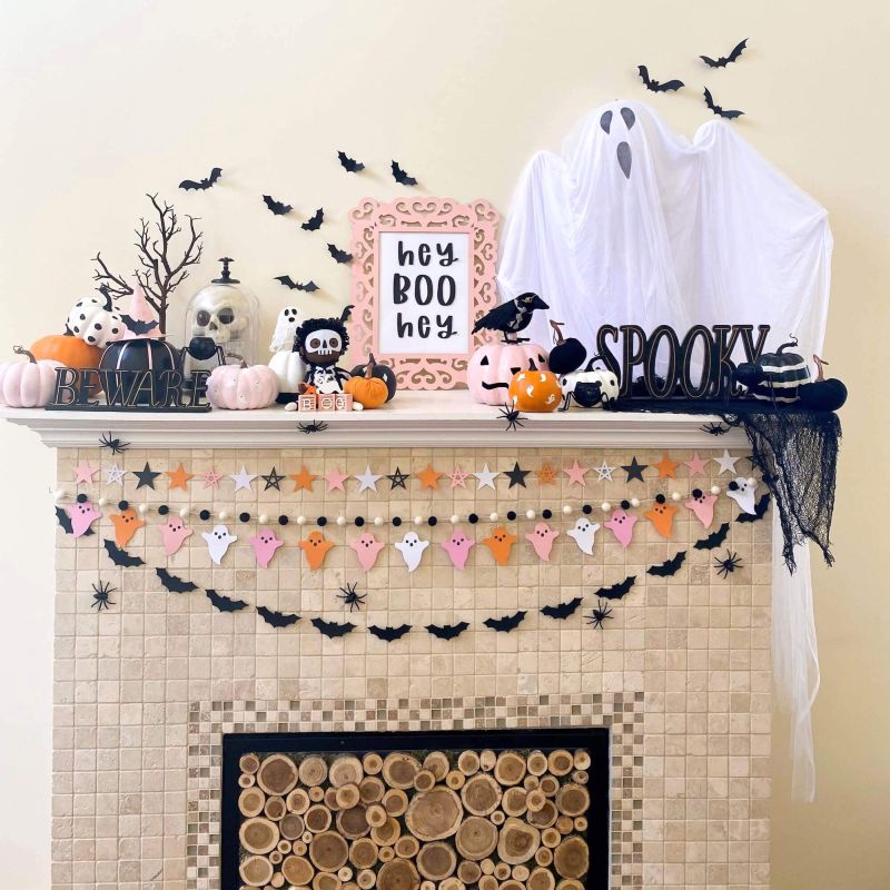 Spooky Banners in Calm Colors for halloween decor 