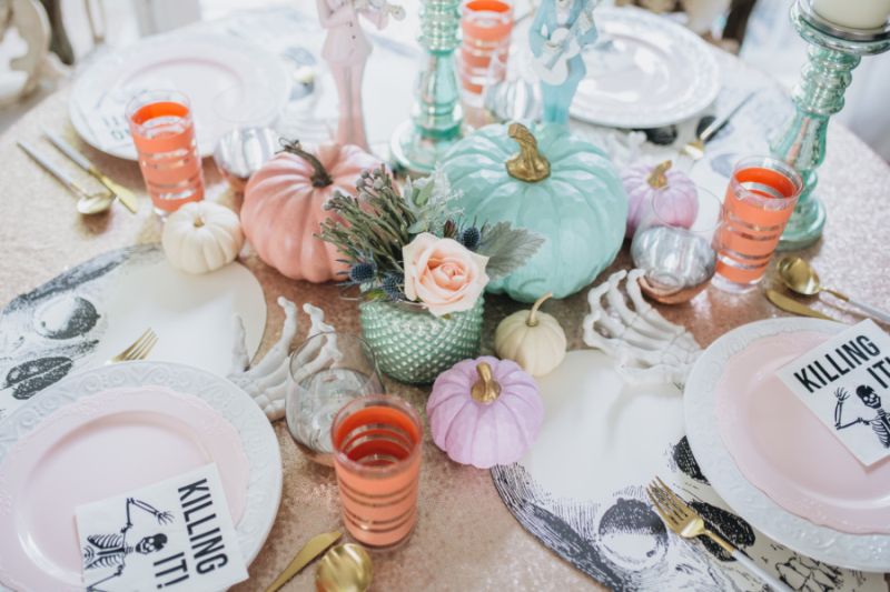 Set up Pastel Table Décor