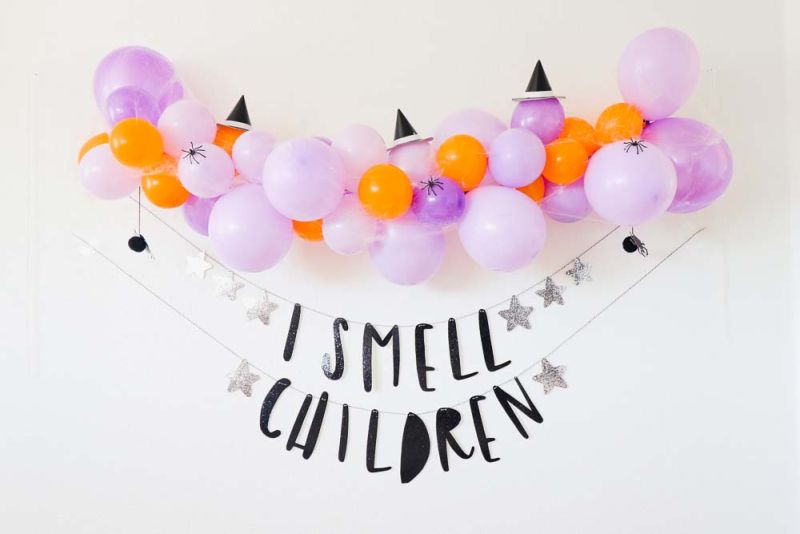 Pastel Balloon Garlands and Arches for Halloween Decoration 