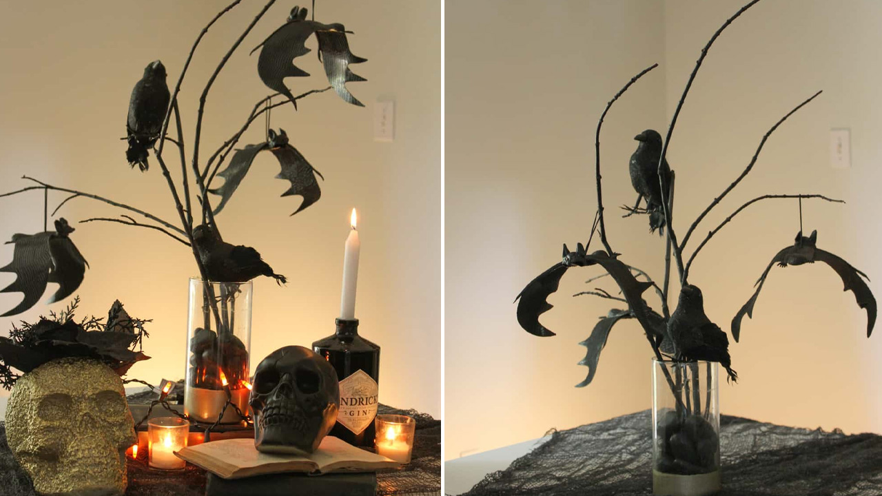 DIY SPOOKY CENTERPIECE