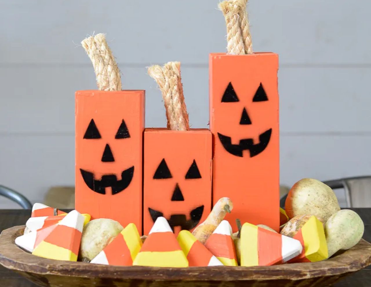 DIY Wooden Pumpkins