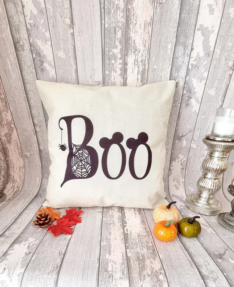 Disney-Themed Halloween Pillow 