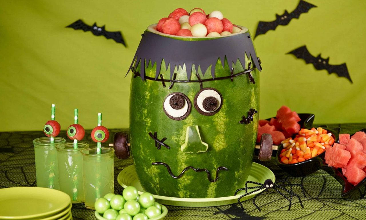 Frankenstein Watermelon Carving