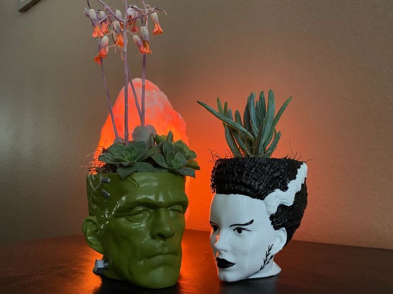 Frankenstein planter for halloween new