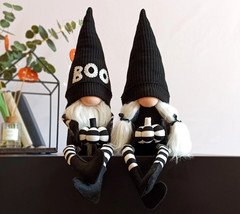 black and white gnomes 