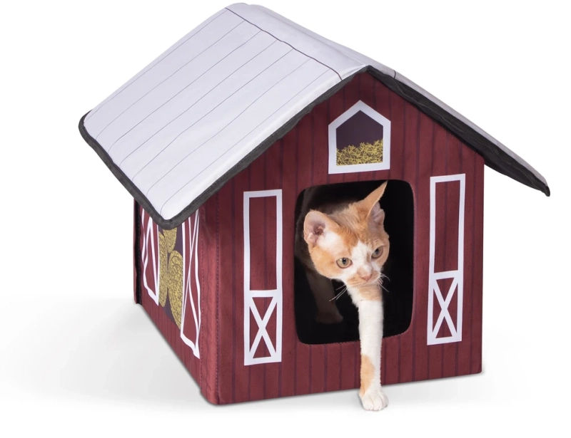 This Heated Cat House is Water Resistant And Offers Shelter to Your Feline