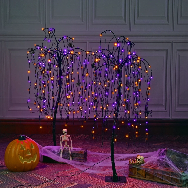 light-up Halloween tree 