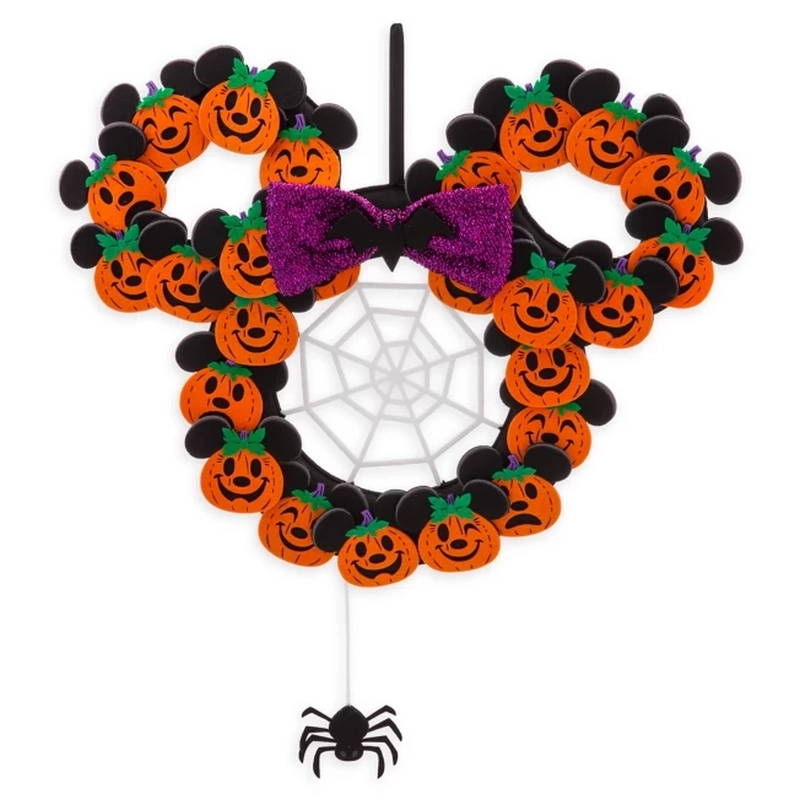 Disney themed halloween wreath decor 