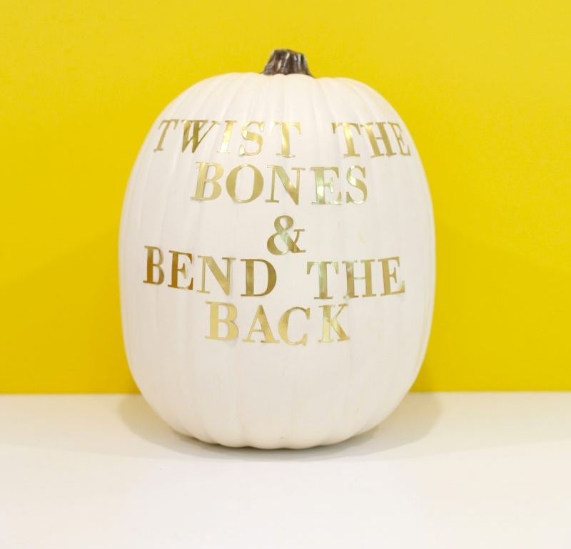 Written Word Pumpkin Décor