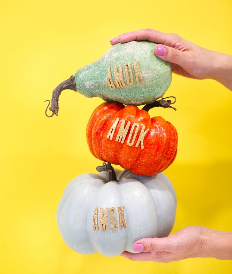 sticky Words Pumpkin Décor