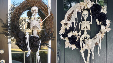 Skeleton Wreath for Halloween