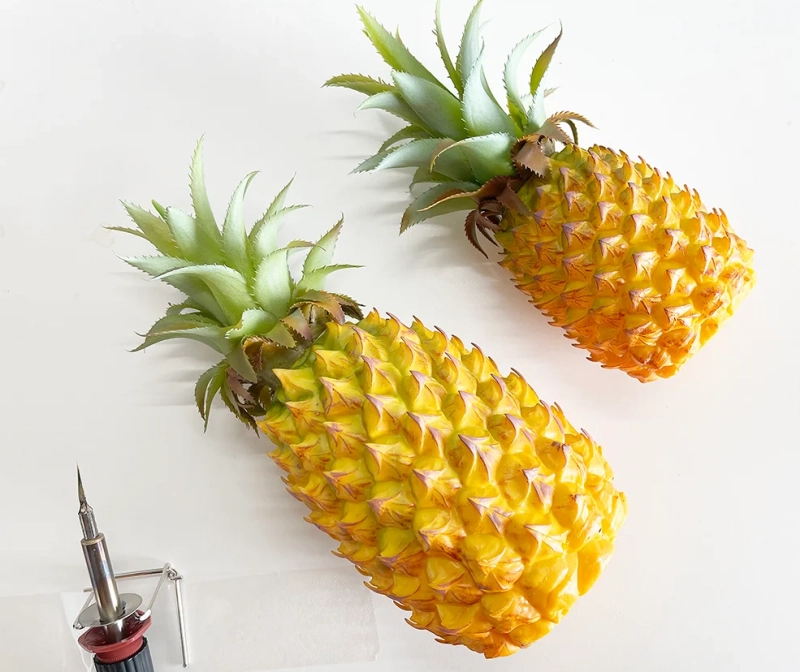 This DIY Jack o Lantern is Made of Plastic Pineapple 