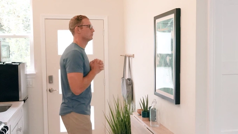 This Secret Whiteboard by Sable Flow Double Duties as a Hanging Print Frame