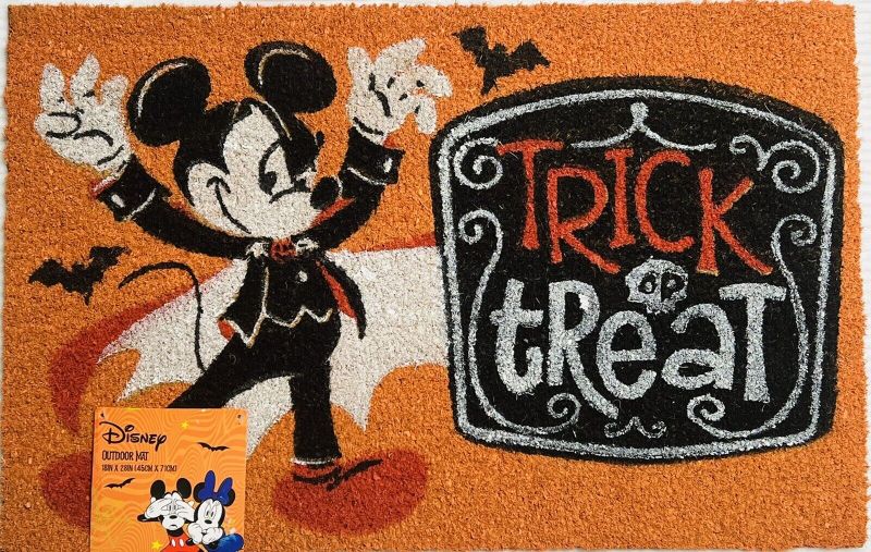 This Adorable Mickey Halloween Doormat is a Great DIY Craft!