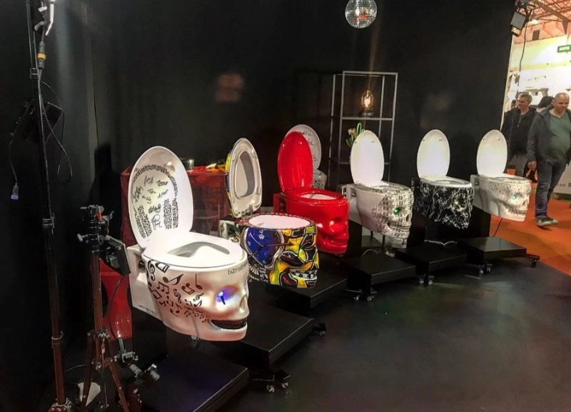 This Skull-Shaped Toilet has Light Up Eyes and Smart Features