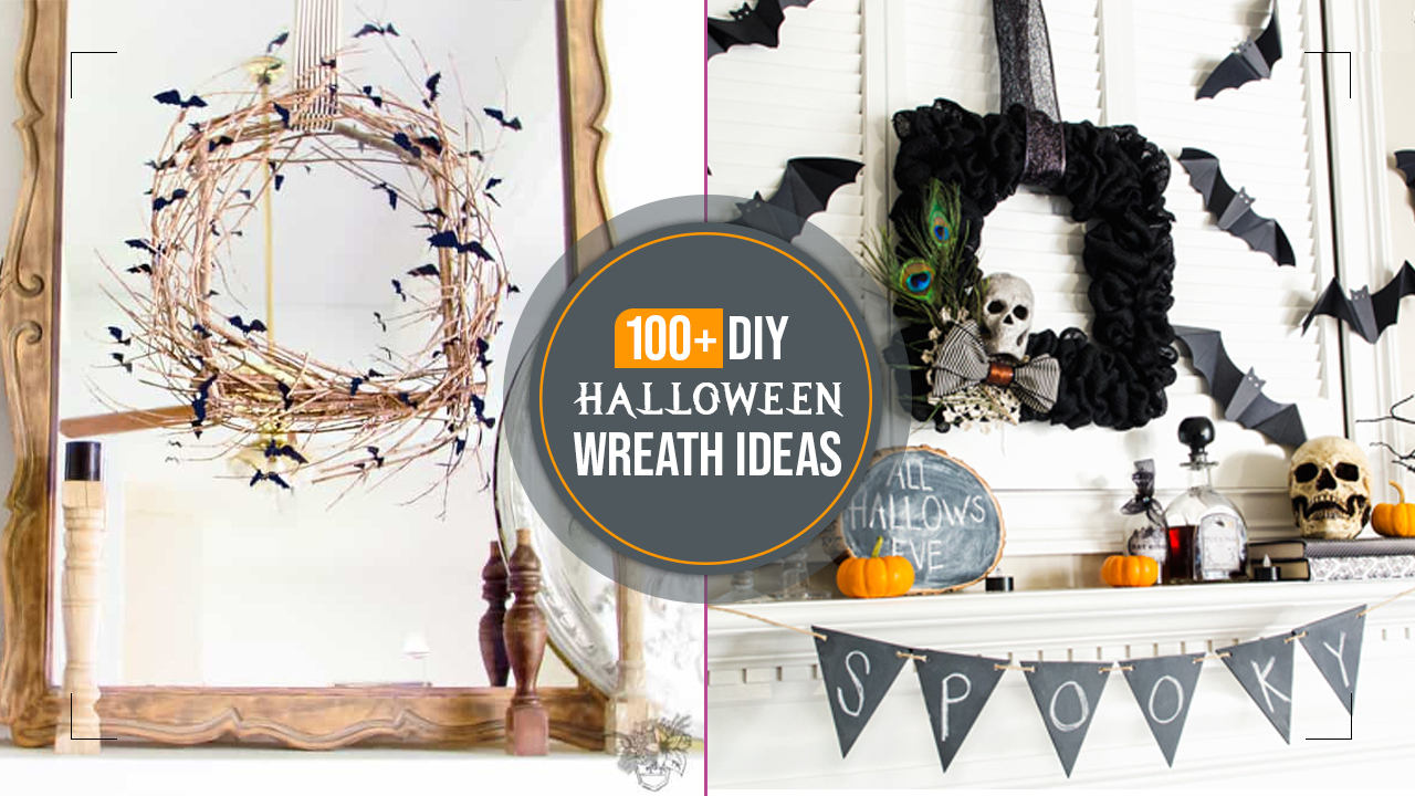 100+ DIY Halloween Wreath Ideas You Must Try