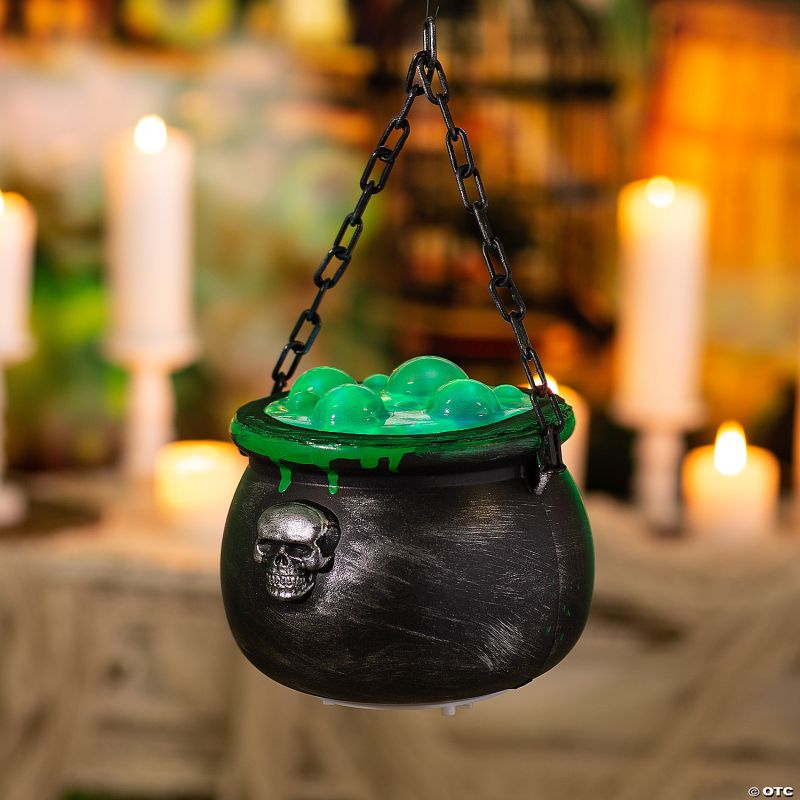 bubbling cauldron witch decoration