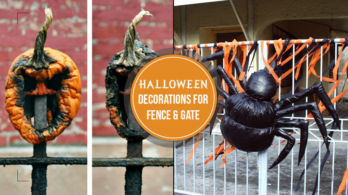 45+ Spooky Ideas to Decorate Front Gate and Fence for Halloween