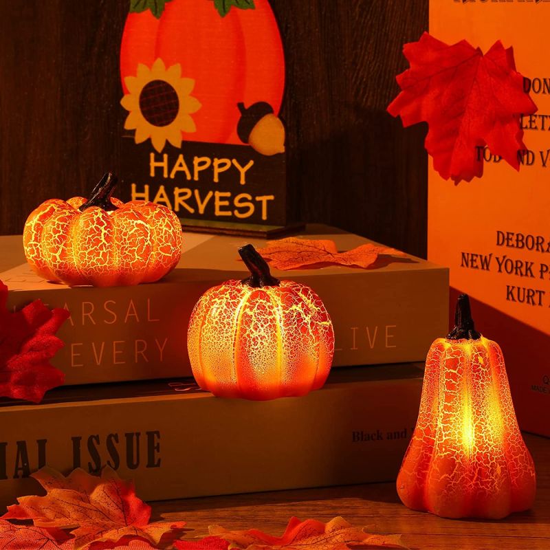 lighted pumpkin decoration for halloween