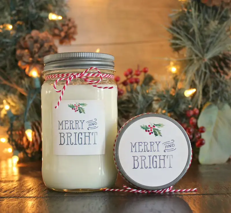 Merry and Bright Christmas Scented Candle