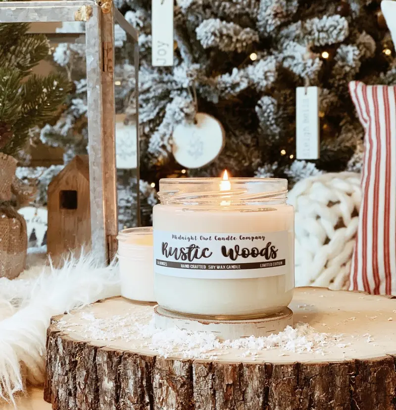 rustic woods Scented Christmas Candle