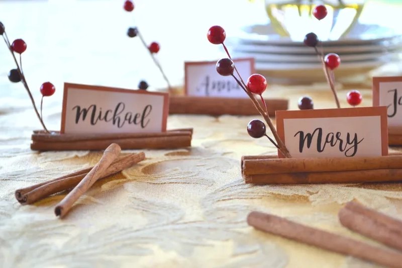 Cinnamon Stick Place Cards