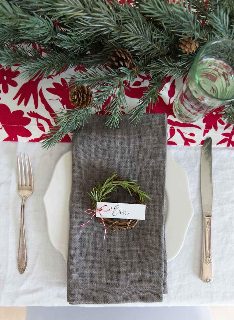 Rosemary Wreath Place Cards