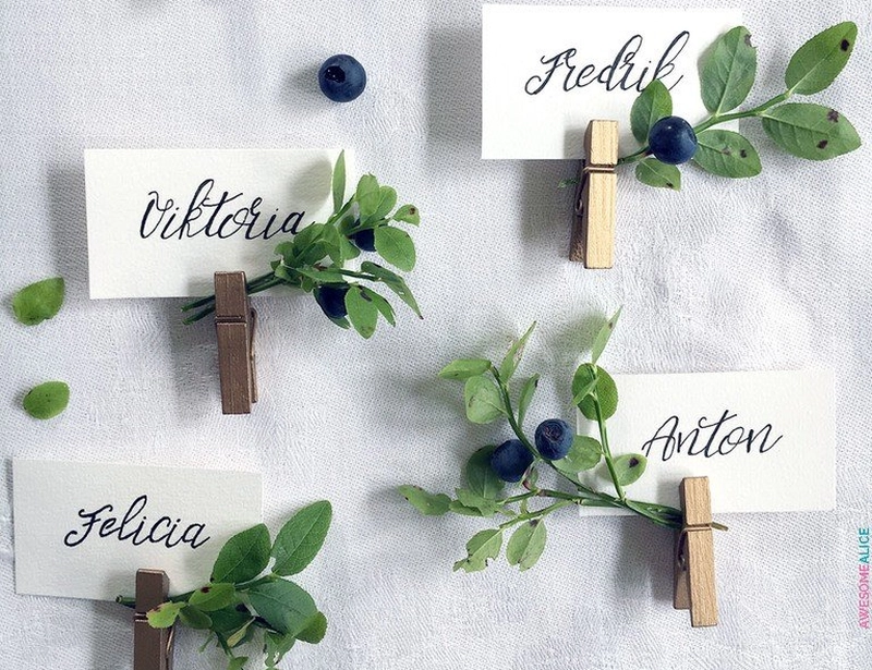 Computer Printed Place Cards